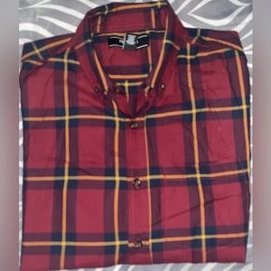 Plaid button down shirt by Forever21
